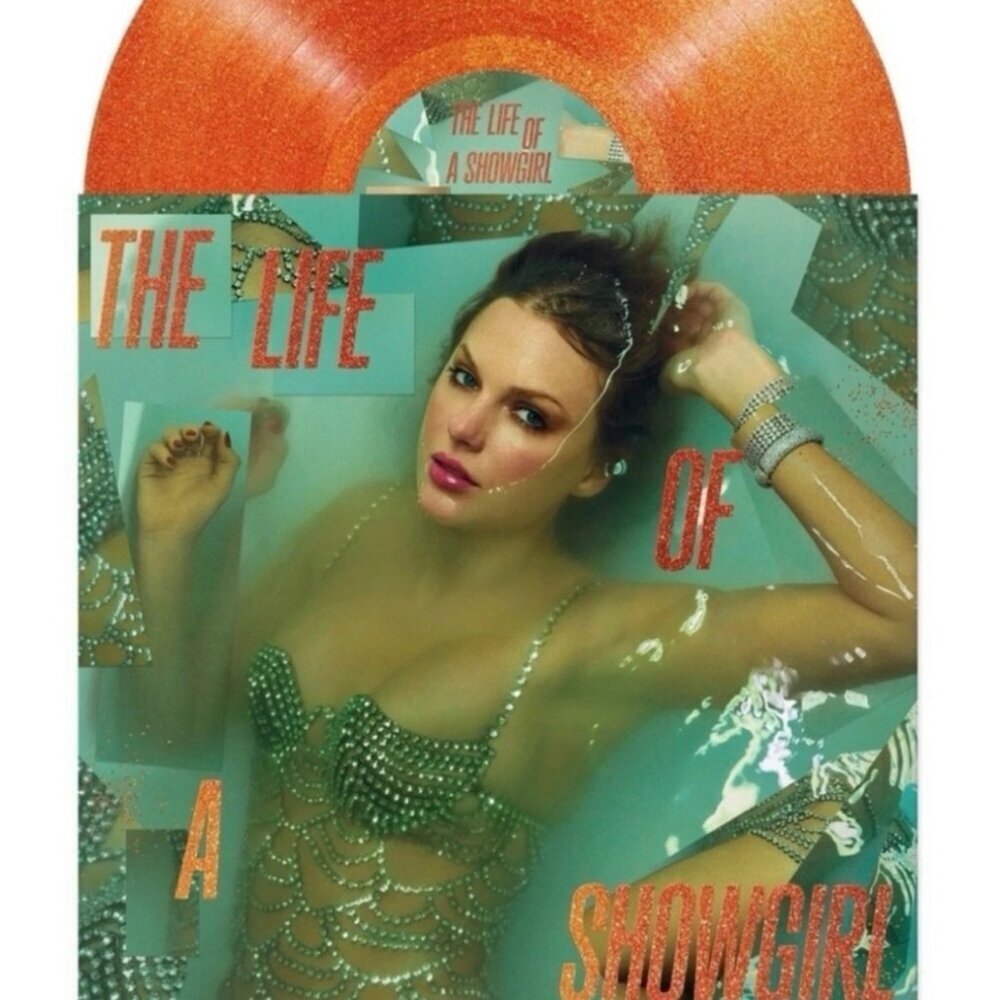 Taylor Swift The Life of a Showgirl Sweat and Vanilla Portofino Glitter Vinyl